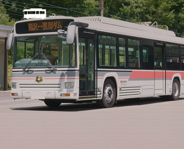 新たにトロリーバスから生まれ変わった電気バスの紹介ページです。