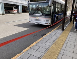 扇沢駅降車ホーム